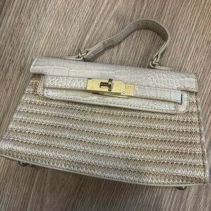 Mini bag raffia